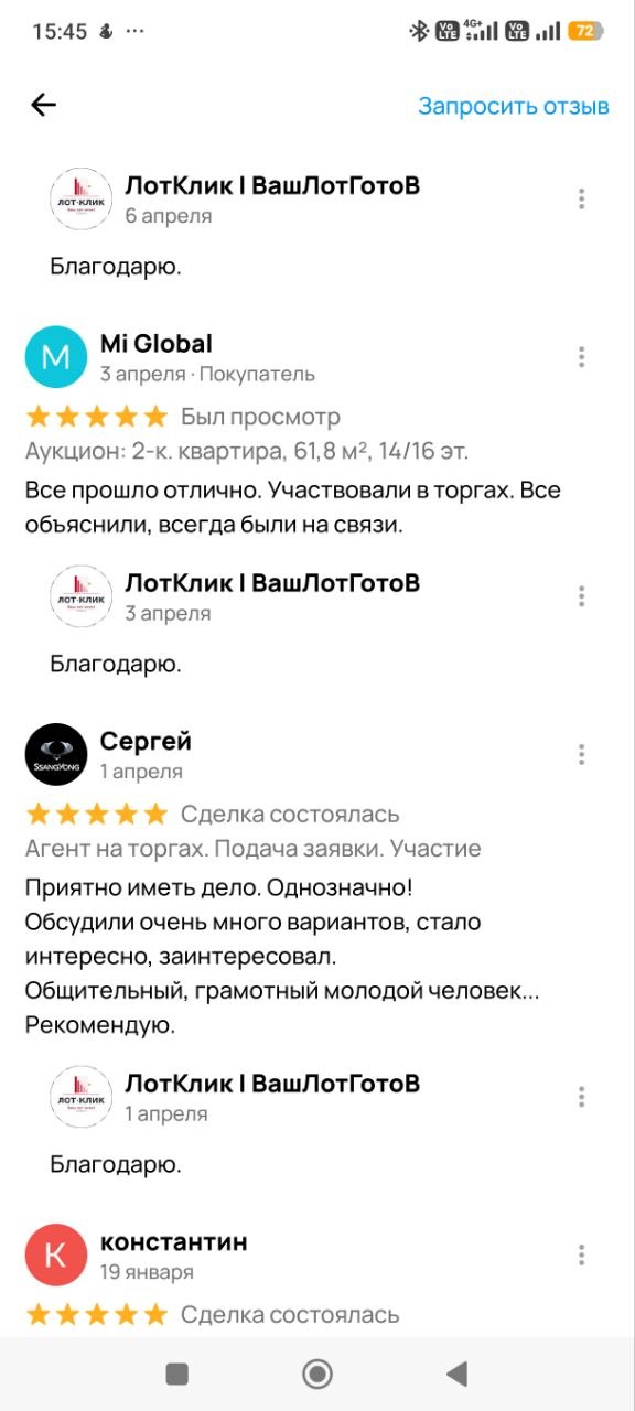Отзывы клиентов